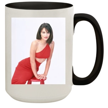 Elizabeth Hurley 15oz Colored Inner & Handle Mug