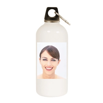 Elizabeth Hurley White Water Bottle With Carabiner