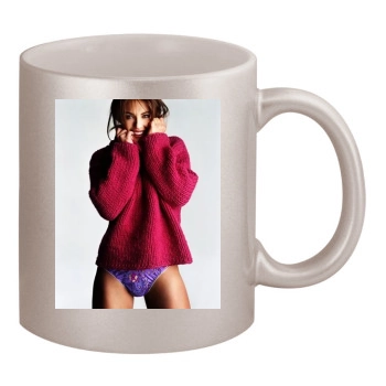 Elizabeth Hurley 11oz Metallic Silver Mug