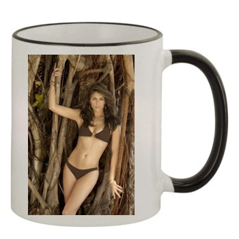 Elizabeth Hurley 11oz Colored Rim & Handle Mug