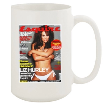 Elizabeth Hurley 15oz White Mug