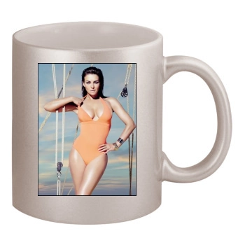 Elizabeth Hurley 11oz Metallic Silver Mug