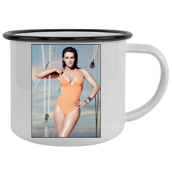 Elizabeth Hurley Camping Mug