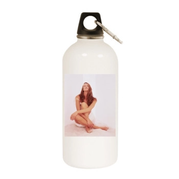 Elle MacPherson White Water Bottle With Carabiner