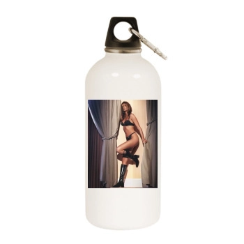 Elle MacPherson White Water Bottle With Carabiner