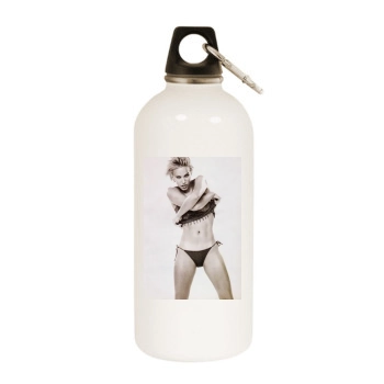 Emma Sjoberg White Water Bottle With Carabiner