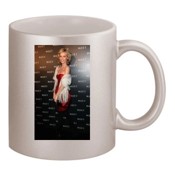 Eva Herzigova 11oz Metallic Silver Mug