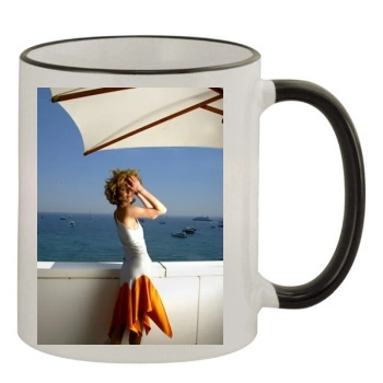 Eva Herzigova 11oz Colored Rim & Handle Mug