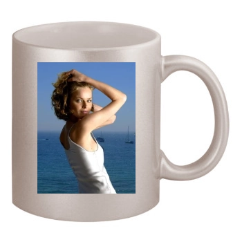 Eva Herzigova 11oz Metallic Silver Mug