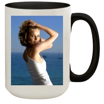 Eva Herzigova 15oz Colored Inner & Handle Mug