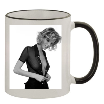 Eva Herzigova 11oz Colored Rim & Handle Mug