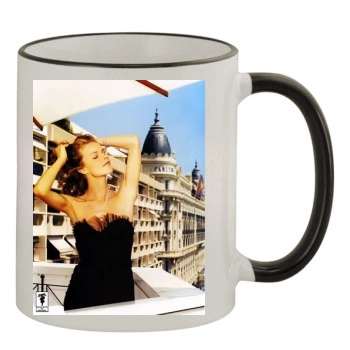 Eva Herzigova 11oz Colored Rim & Handle Mug