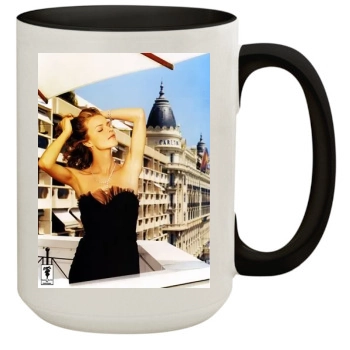 Eva Herzigova 15oz Colored Inner & Handle Mug