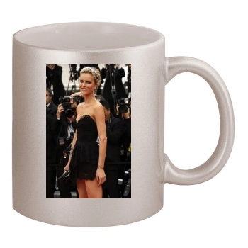 Eva Herzigova 11oz Metallic Silver Mug