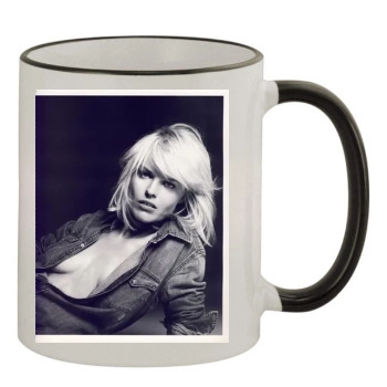 Eva Herzigova 11oz Colored Rim & Handle Mug