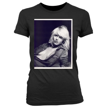 Eva Herzigova Women's Junior Cut Crewneck T-Shirt