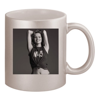 Eva Herzigova 11oz Metallic Silver Mug