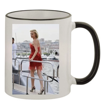 Eva Herzigova 11oz Colored Rim & Handle Mug