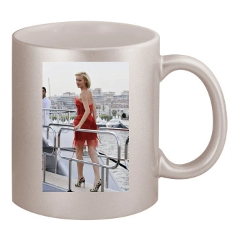 Eva Herzigova 11oz Metallic Silver Mug