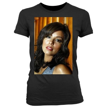 Eva Longoria Women's Junior Cut Crewneck T-Shirt