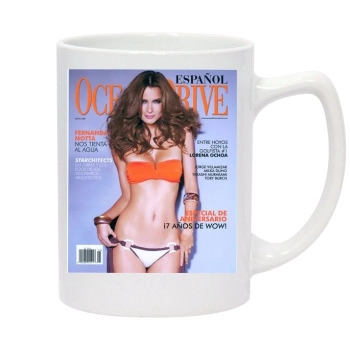 Fernanda Motta 14oz White Statesman Mug