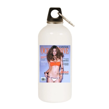 Fernanda Motta White Water Bottle With Carabiner