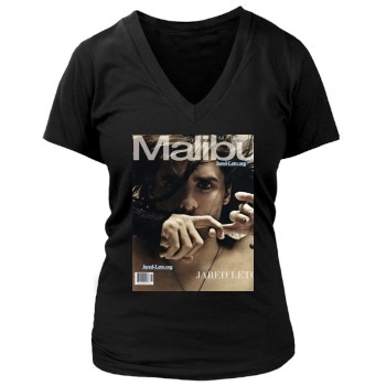 Jared Leto Women's Deep V-Neck TShirt