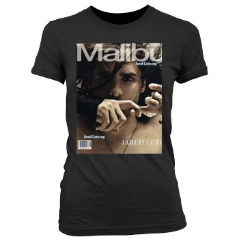 Jared Leto Women's Junior Cut Crewneck T-Shirt