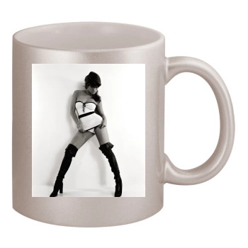 Jennifer Lopez 11oz Metallic Silver Mug