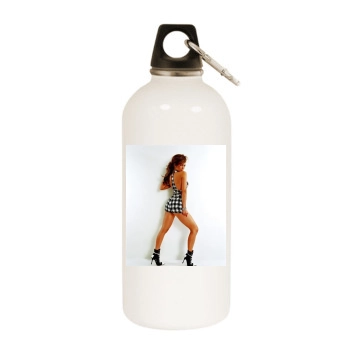 Jennifer Lopez White Water Bottle With Carabiner