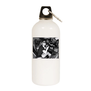 Jennifer Lopez White Water Bottle With Carabiner