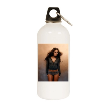 Jennifer Lopez White Water Bottle With Carabiner