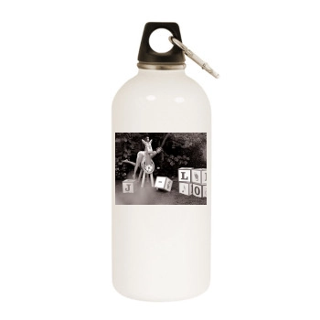 Jennifer Lopez White Water Bottle With Carabiner