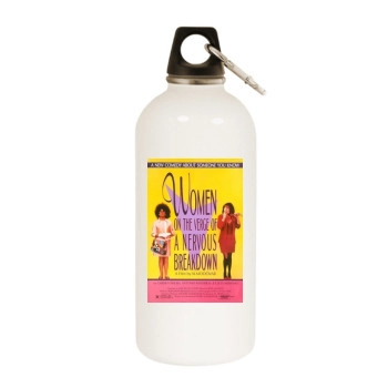 Women on the Verge of a Nervous Breakdown (1988) White Water Bottle With Carabiner