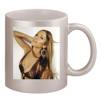 Jennifer Lopez 11oz Metallic Silver Mug