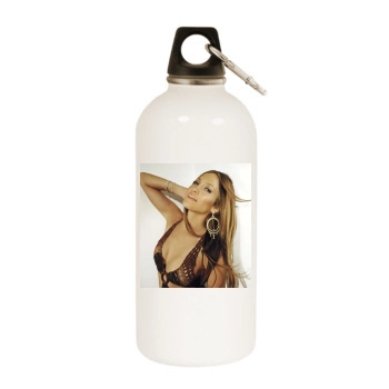 Jennifer Lopez White Water Bottle With Carabiner