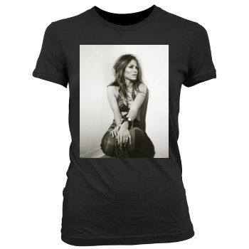 Jennifer Lopez Women's Junior Cut Crewneck T-Shirt