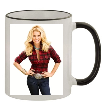 Jessica Simpson 11oz Colored Rim & Handle Mug