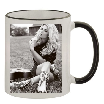 Jessica Simpson 11oz Colored Rim & Handle Mug