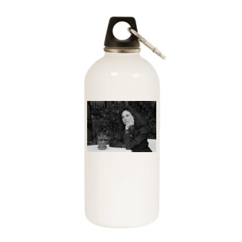Barbara Hershey White Water Bottle With Carabiner