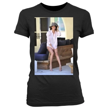 Brooke Burke Women's Junior Cut Crewneck T-Shirt