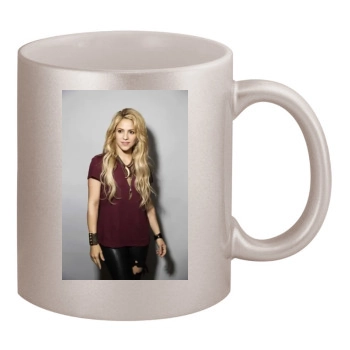 Shakira 11oz Metallic Silver Mug