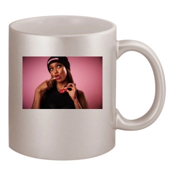 Tyra Banks 11oz Metallic Silver Mug