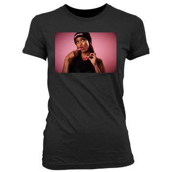 Tyra Banks Women's Junior Cut Crewneck T-Shirt