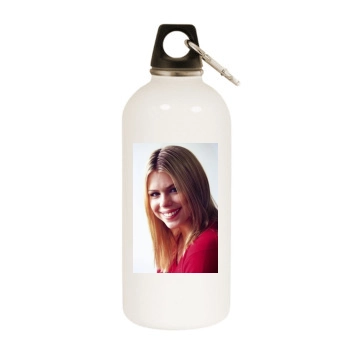 Billie Piper White Water Bottle With Carabiner