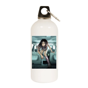 Brandy Norwood White Water Bottle With Carabiner