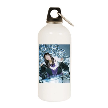 Brandy Norwood White Water Bottle With Carabiner