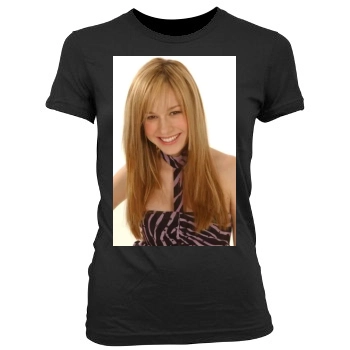 Brie Larson Women's Junior Cut Crewneck T-Shirt