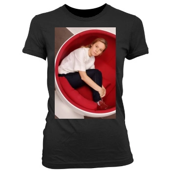 Brie Larson Women's Junior Cut Crewneck T-Shirt