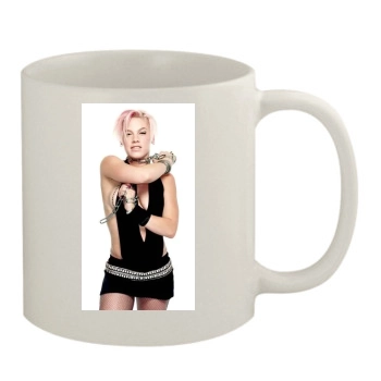 Pink 11oz White Mug